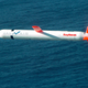 A Tomahawk cruise missile in flight.